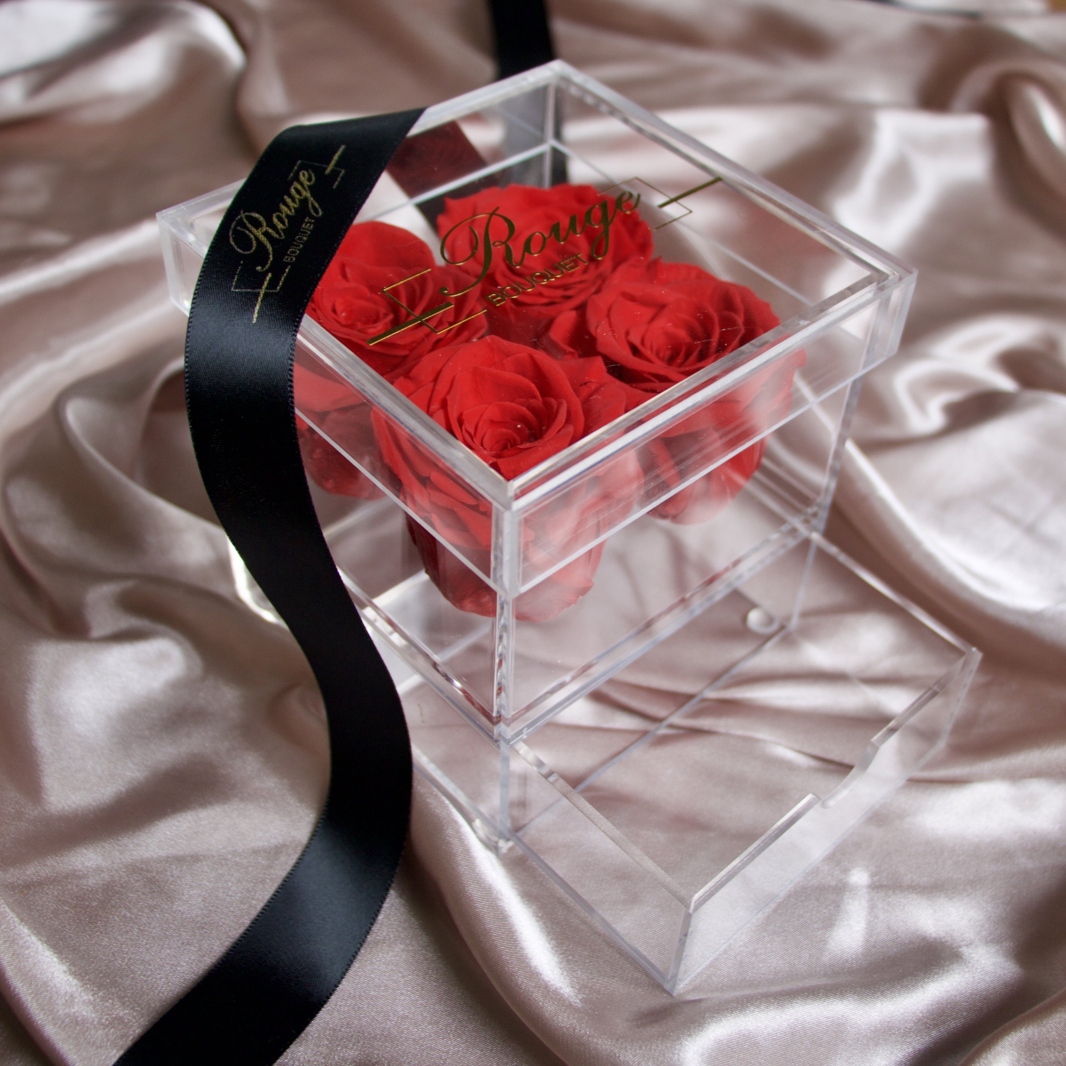 Rina Rose Small Acrylic with Drawer