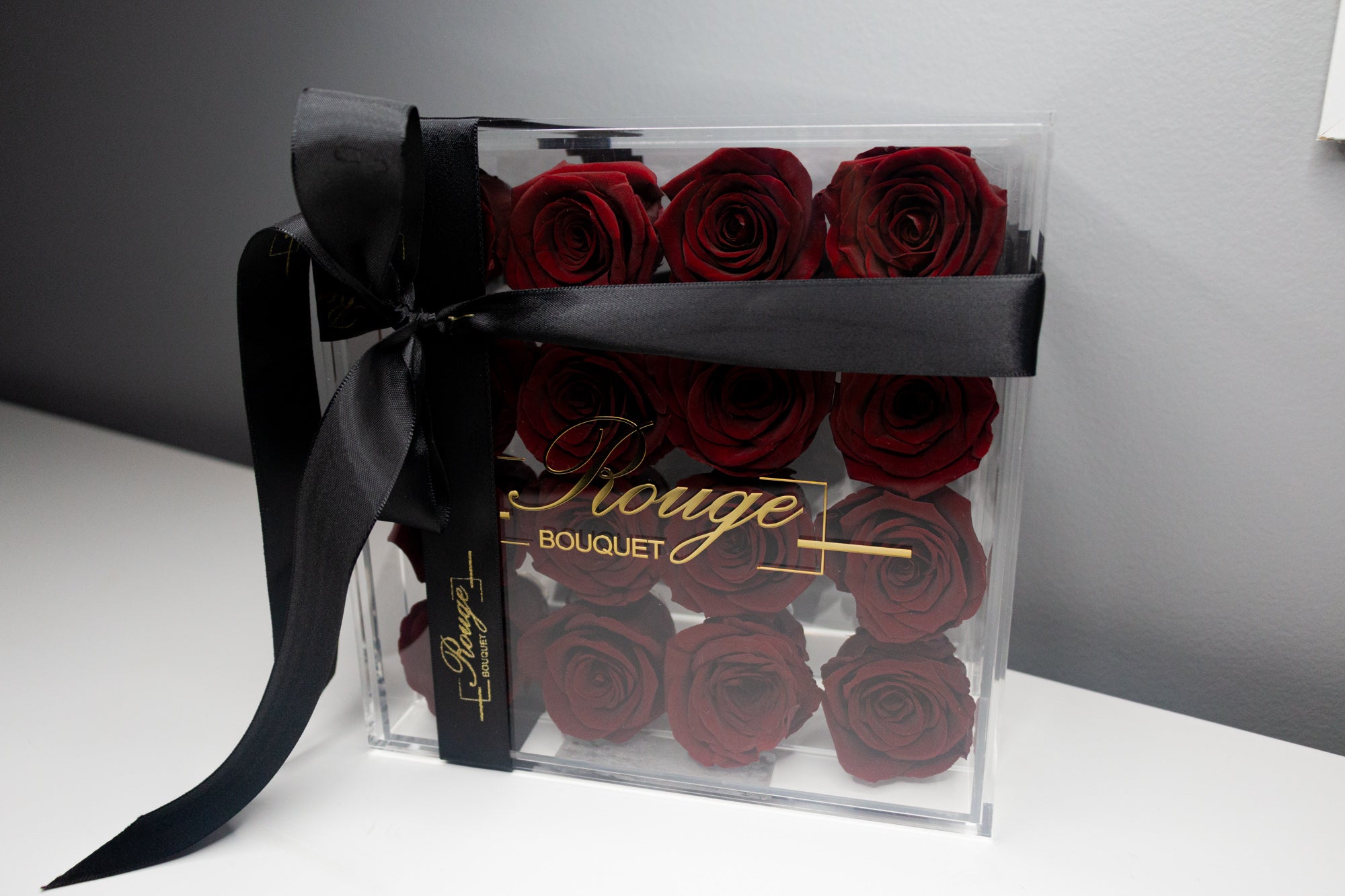 Rina Rose Medium Acrylic with Drawer – Rouge Bouquet